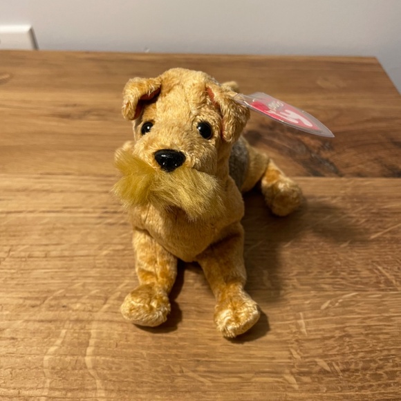 Ty Beanie Babies Whiskers Dog Brown 2000 – New Tag Protector VINTAGE - Picture 8 of 8